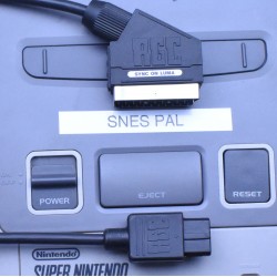 Super Nintendo PAL SNES RGB SCART PACKAPUNCH PRO CABLE